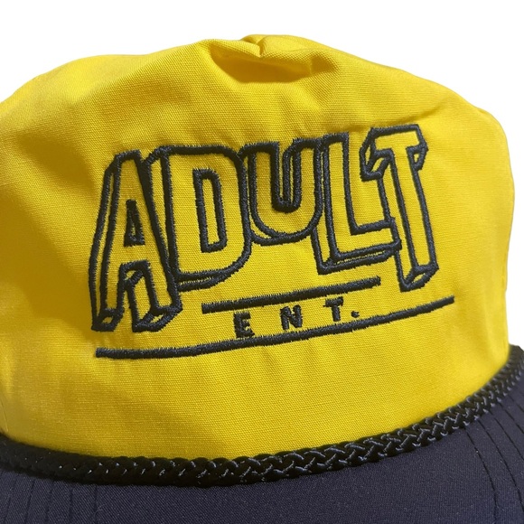 Adult Ent. Yellow/ Blue Adjustable Cap - Picture 2 of 4